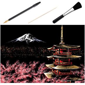 EXCEART 1 Set 4pcs for Adults Craft for Adults for Adults Picture Adult Crafts for Adults Adult Crafts Scraping Painting Paper Painting Wooden Men and Women Supplies