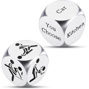 5 Senses Gifts for Him Bride Shower Dice Bachelorette Gifts for Bride, Bridal Shower Gift, Funny Dicefor Bride to Be, Funny Wedding Gifts, Engagement Gifts for Couples, Gifts for Newly Engaged Couples