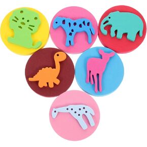 Suits 6 Pcs EVA Painting Sponges Foam Painting Stamper, Painting Sponge Seal DIY Painting Sponge, Paint Drawing Sponges for Early Learning Stamps