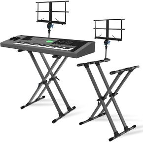 ECT12 Adjustable X-Style Dual Keyboard Stand