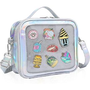 Messenger Bag for School Teen Girl Women Casual Travel Clear Crossbody Bag Men Small Ita Bag Trendy Handbags