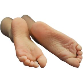 1 Pair Silicone Lifesize Female Mannequin Foot Display Jewerly Sandal Shoe Sock Display Art Sketch with Nail