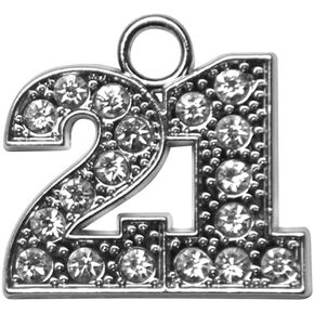 Endea Graduation Tassel Bling Charm Silver Date Drop Year (Silver, 2025)