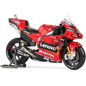 Bburago 1/18 Scale 36391 - Ducati Desmosedici Motorcycle Moto GP - #63 F.Bagnaia & #43 J. Miller