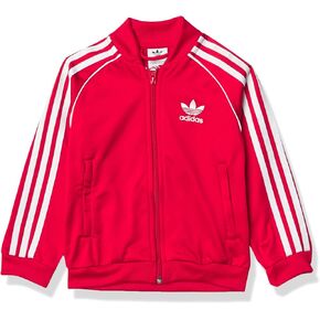 adidas Originals unisex-youth SST Track Top Scarlet/White Large