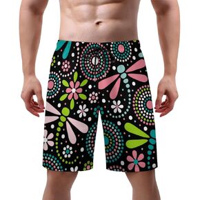 Mens Skull Swim Trunks Quick Dry Swim Beach Shorts with Mesh Lining XS-3XL