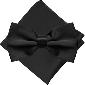 Trilece رجالي رسمي بلون موحد ربطات عنق مربوطة مسبقًا ومجموعات مربعة للجيب - مجموعات ربطات عنق للرجال in Kuwait