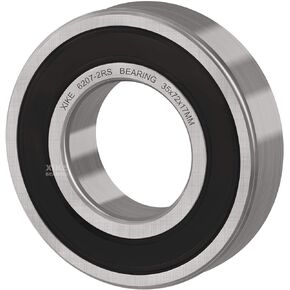 XiKe 10 Pcs 6207-2RS Double Rubber Seal Bearings 35x72x17mm, Pre-Lubricated and Stable Performance and Cost Effective, Deep Groove Ball Bearings.