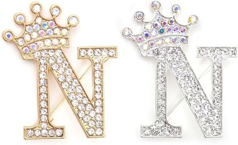 Brooches and Pins for Women Letter Brooch Pins for Socks Rhinestone Lapel Pin Charms Gold Silver Brooch Pins for Socks Fashion Christmas Jewelry Gift in Saudi Arabia