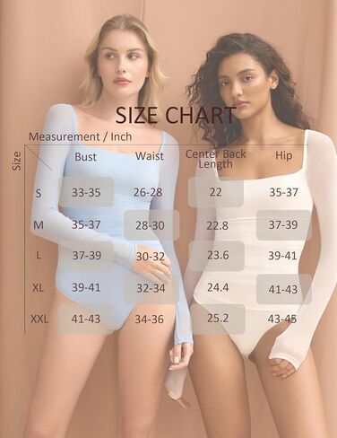Avidlove Women's Square Neck Mesh Long Sleeve Bodysuit Shirts Ruched Body Suit Sexy Sheer Tops Date Night Outfit in Saudi Arabia