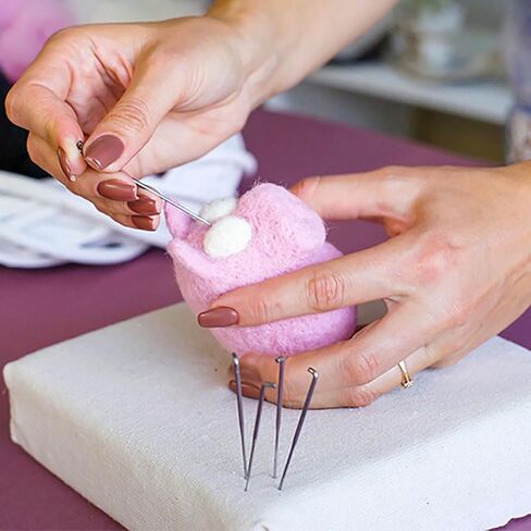 Ruiwaer 50 قطعة 80 مم مجموعة إبر التلبيد DIY مجموعة أدوات التلبيد المصنوعة يدويًا مجموعة أدوات التلبيد اليدوية مجموعة أدوات التلبيد إبر التلبيد DIY دبوس الصوف in Saudi Arabia