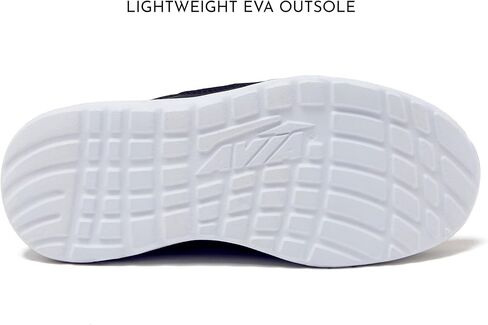 Avia Avi-Play Slip On Boys and Girls Sneakers - Lightweight Tennis, Athletic, No Tie Girls and Boys Shoes - Little and Big Kids Tennis Shoes Size 11-7 - Black, Navy Blue, Grey, White, Pink or Purple in Saudi Arabia