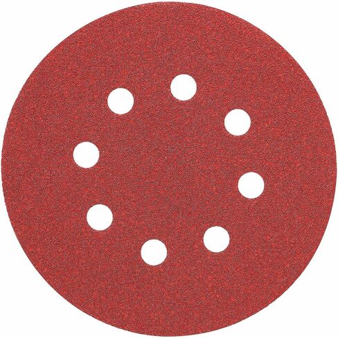 DEWALT DW4314 5-Inch 8 Hole 220 Grit Hook and Loop Random Orbit Sandpaper (25-Pack) in Saudi Arabia