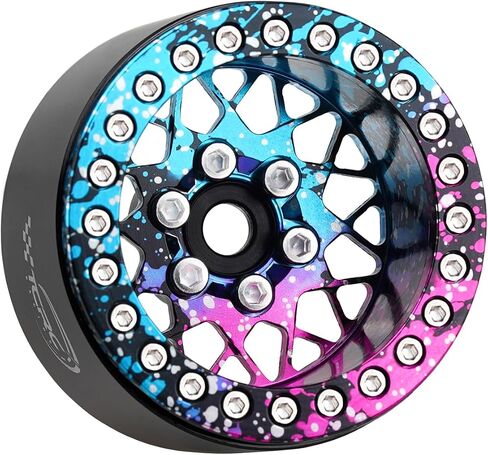 4 قطعة من الألومنيوم بأكسيد سبلاش 1.9 بوصة محاور عجلات Beadlock لسيارة الزاحف المحورية RR10 YETI SCX10 D90 TRAXXAS TRX4 CC01 1/10 RC in Kuwait