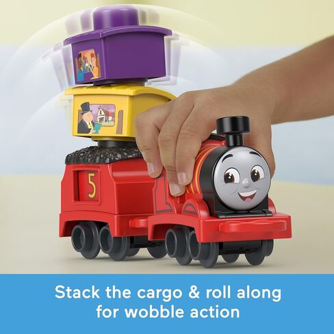 Thomas & Friends Toddler Toy My First Knapford Station Train Playset with Stack & Wobble Cargo for Kids Ages 18+ Months in Kuwait