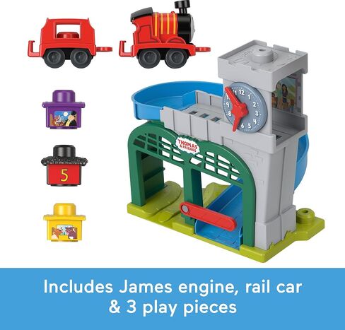 Thomas & Friends Toddler Toy My First Knapford Station Train Playset with Stack & Wobble Cargo for Kids Ages 18+ Months in Kuwait