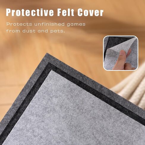 لوحة ألغاز قابلة للإمالة من Lavievert مكونة من 2000 قطعة مع 8 أدراج ملونة وغطاء، لوحة ألغاز من اللباد خفيفة الوزن قابلة للتعديل مع حامل مدمج، طاولة أحجية الصور المقطوعة قابلة للطي والمحمولة مع مساحة تخزين للبالغين in Kuwait