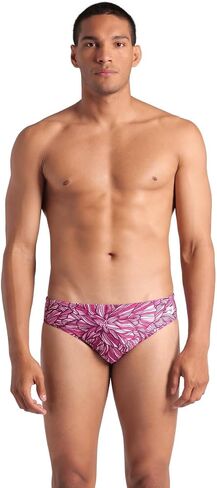 ARENA Men's Performance Breast Cancer Awareness Collection Pink Dahlia Swim Briefs in Saudi Arabia