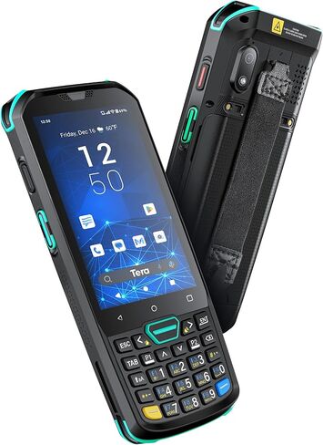 Tera Android 11 ماسح الباركود PDA: محرك المسح HS7 26 مفتاحًا IP67 متين 4+64 جيجابايت بطارية 5100 مللي أمبير في الساعة QC 3.0 شحن سريع 4 بوصة شاشة تعمل باللمس محطة متنقلة للماسح الضوئي لجرد المستودعات P400 in Kuwait