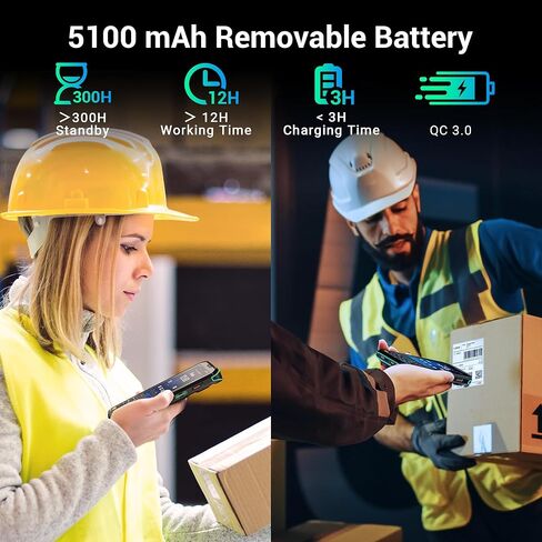 Tera Android 11 ماسح الباركود PDA: محرك المسح HS7 26 مفتاحًا IP67 متين 4+64 جيجابايت بطارية 5100 مللي أمبير في الساعة QC 3.0 شحن سريع 4 بوصة شاشة تعمل باللمس محطة متنقلة للماسح الضوئي لجرد المستودعات P400 in Kuwait