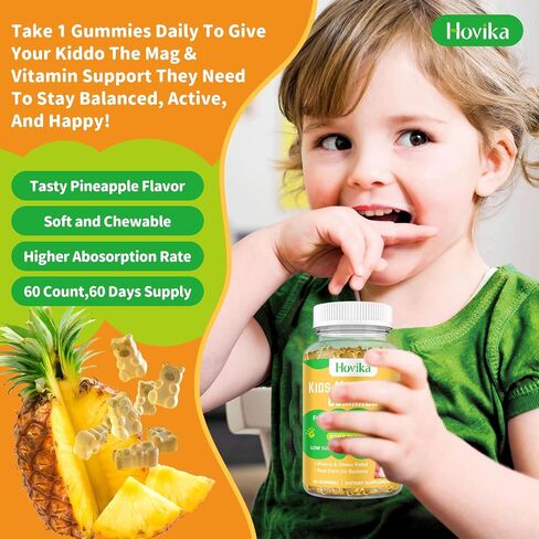 Magnesium Complex Gummies- Calm Chewable Gummies for Kids & Adults- Magnesium Glycinate, Citrate Supplement-w/Prebiotic, Zinc- Support Calm Stress Relief, Immunity & Digestive Health, 60 Gummies in Saudi Arabia