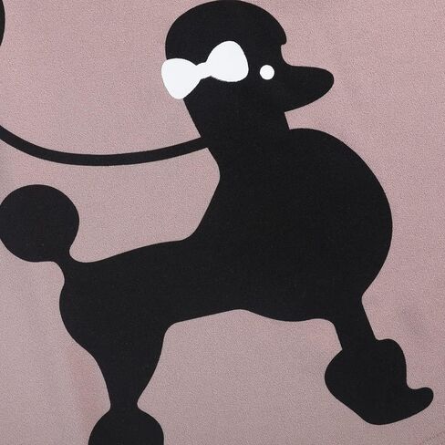 ZEZCLO Women's Retro Poodle Print Skater Dress Vintage High Waist Rockabilly Swing Tee Cocktail Halloween Party Dresses in Kuwait