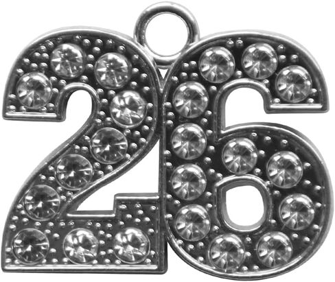 Endea Graduation Tassel Bling Charm Silver Date Drop Year (Silver, 2025) in Saudi Arabia