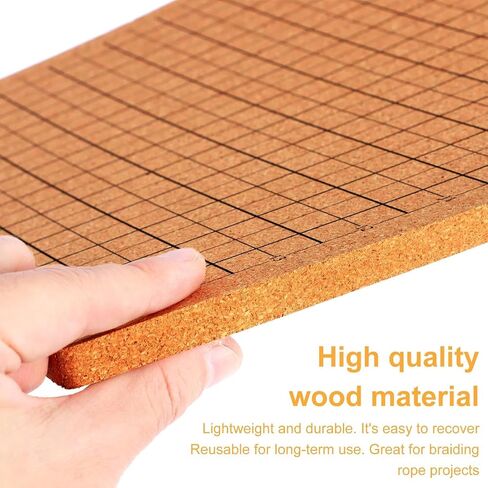 TIZZYT 12x16 Inch Macrame Board Set, Beginner-Friendly Macrame Board with 30 T-Pins, Supplies Braiding Craft Helper, Macrame Supplies, Board for Macrame and Knotting, Double Sided Grids in Saudi Arabia