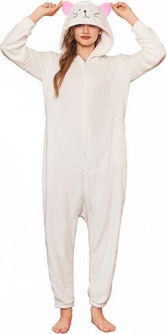 Ekouaer Adult Onesie Animal Halloween Costumes One Piece Pajamas Cosplay Suit Party Wear for Women and Men in Saudi Arabia