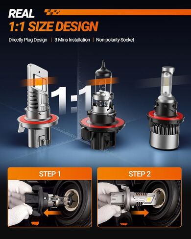 SEALIGHT 9004 HB1 Bulb compatible 9004 for Fog Light and Powersports, 24000 Lumens 6500K White Light, Plug and Play, 2 Pack in Saudi Arabia