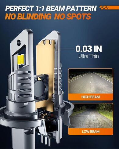 SEALIGHT 9004 HB1 Bulb compatible 9004 for Fog Light and Powersports, 24000 Lumens 6500K White Light, Plug and Play, 2 Pack in Saudi Arabia