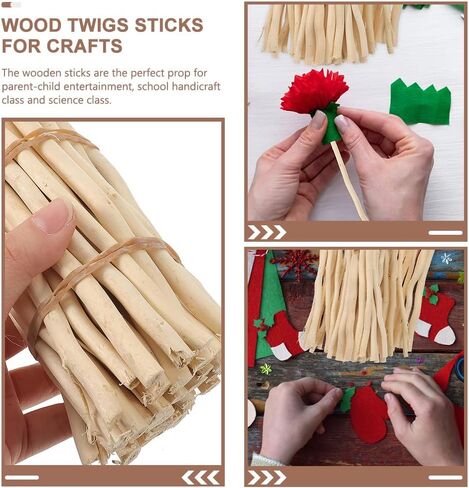 HOMSFOU 50Pcs Wood Log Sticks 30cm Wood Craft Sticks DIY Dried Wood Sticks Natural Twigs Sticks for Crafting Card Making Embellishments Photo Props in Saudi Arabia