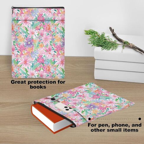 غلاف كتاب حيوان لطيف، أغلفة الكتب للأغلفة الورقية، حامي كتاب الحقيبة لحيوانات الغابة، هدايا لمحبي الكتب للنساء والفتيات ابنة، ملحقات الكتب، هدايا نادي الكتب، هدايا عيد الميلاد in Kuwait