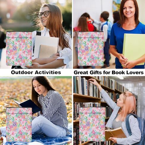 غلاف كتاب حيوان لطيف، أغلفة الكتب للأغلفة الورقية، حامي كتاب الحقيبة لحيوانات الغابة، هدايا لمحبي الكتب للنساء والفتيات ابنة، ملحقات الكتب، هدايا نادي الكتب، هدايا عيد الميلاد in Kuwait