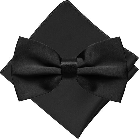 Trilece رجالي رسمي بلون موحد ربطات عنق مربوطة مسبقًا ومجموعات مربعة للجيب - مجموعات ربطات عنق للرجال in Kuwait