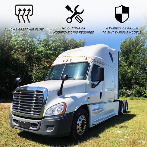 5 قطع LED لسقف الكابينة الأمامية مجموعة مصابيح تشغيل علوية مناسبة لسلك Freightliner Cascadia 2008-2017 وعدسة كهرمانية قابس ذكر (نمط C) in Saudi Arabia