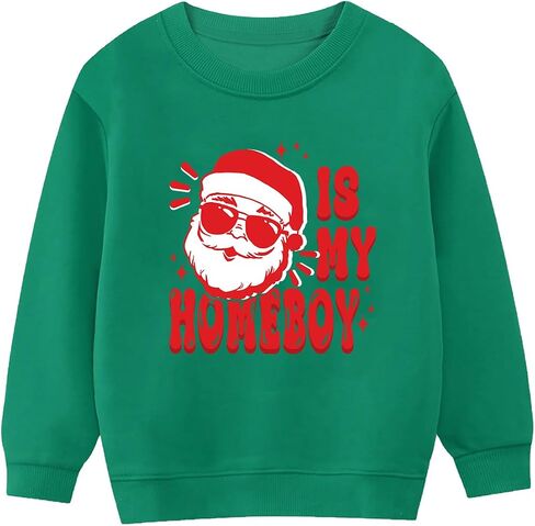 Toddler Boy Girl Christmas Sweatshirts Kid Ugly Xmas Shirt Cotton Long Sleeve Top 3-10 Years in Kuwait