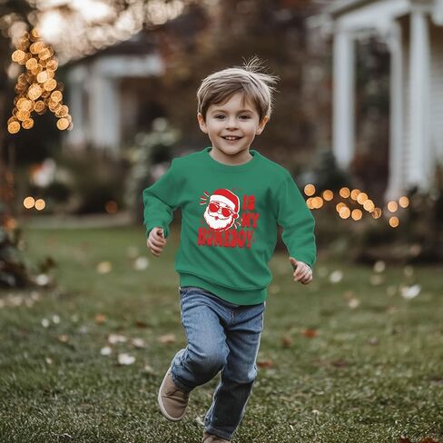 Toddler Boy Girl Christmas Sweatshirts Kid Ugly Xmas Shirt Cotton Long Sleeve Top 3-10 Years in Kuwait