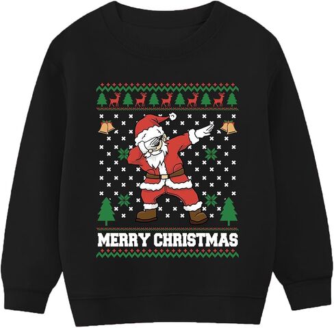 Toddler Boy Girl Christmas Sweatshirts Kid Ugly Xmas Shirt Cotton Long Sleeve Top 3-10 Years in Kuwait