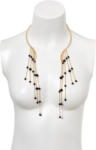 Chunky Gold Cuff Necklace for Women Gold Statement Choker Necklace for Women Gold/Silver African Tribe Wide Metal Choker Necklace Jewelry in Kuwait