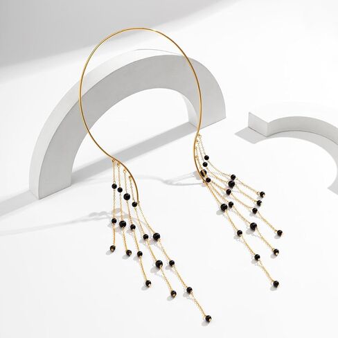 Chunky Gold Cuff Necklace for Women Gold Statement Choker Necklace for Women Gold/Silver African Tribe Wide Metal Choker Necklace Jewelry in Kuwait