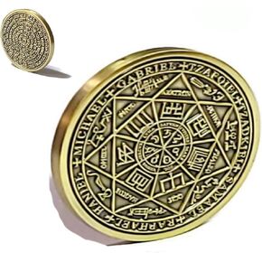 Seal of The Seven Archangels + 72 Names of God Kabbalah King Solomon Seal Coin Talisman
