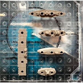 Battleship Replacement Plastic Ships, Grey