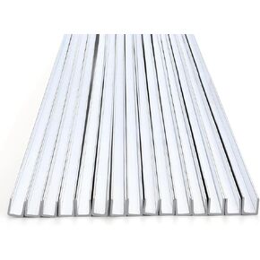 Yaocom 15 Pcs 30 ft 1/8" U Hobby Came for Stained Glass Aluminum Stained Glass Supplies (2ft x 15 Pieces)