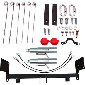 BX1126 Tow Bar Base Plate, Tow Bar Bracket Compatible with 2007-2018 Jeep Wrangler JK and Jeep Wrangler Unlimited JKU 2/4 Doors with Standard Bumper