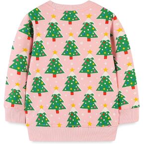 Mrocioa Toddler Girls Sweatshirt Holiday Sweater Reindeer Shirt Kids Xmas Pullover Sweater Tops 2-7T in Kuwait