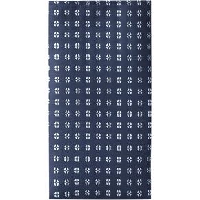 GoTie Men's Geometric Pocket Square, Handkerchief Square, Suit Pocket Handkerchief Square - Navy Flower