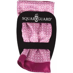 Hot Pink/Light Pink Geometric Pocket Square & Pocket Square Holder, Large