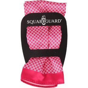 Red/White Geometric Pocket Square & Pocket Square Holder, Large