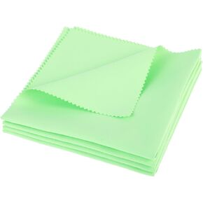 4 PCS Violin Cleaning Cloth, 11.8x11.8inch Violin Cloth, Microfiber Cleaning Cloth, Soft Lint-Free Musical Instrument Cleaning Cloth for Guitar Violin Piano Brass Trumpet, Lenses, Screen (Blue)